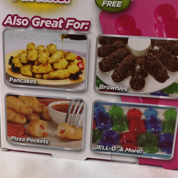 Piggy Pop Silicone Baking Pan As-Seen-On-TV New in Box, Bakes 12, Pink BPA Free - Picture 6 of 6